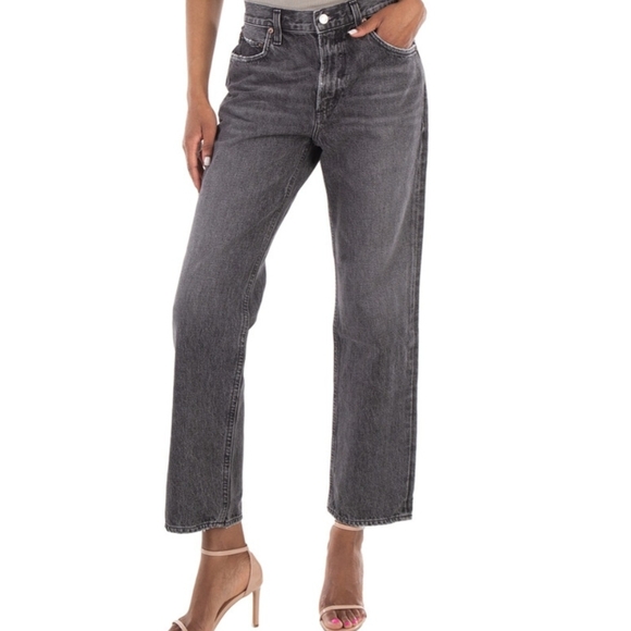 AGOLDE Ladies Vintage Grey Valen Mid-Rise Jeans - Picture 4 of 9